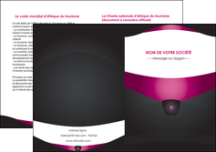 creer modele en ligne depliant 2 volets  4 pages  gris gris fonce mat MIF63867