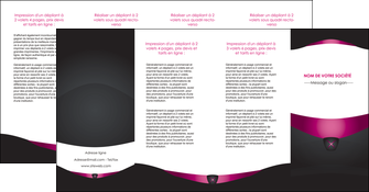 faire depliant 4 volets  8 pages  gris gris fonce mat MIF63875