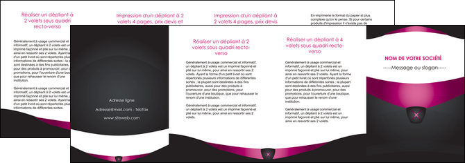 faire modele a imprimer depliant 4 volets  8 pages  gris gris fonce mat MIDBE63877
