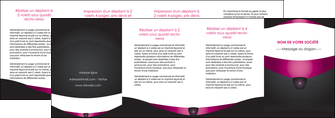 faire modele a imprimer depliant 4 volets  8 pages  gris gris fonce mat MIF63877