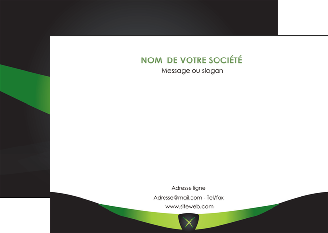 creation graphique en ligne flyers gris vert fond MFLUOO64029