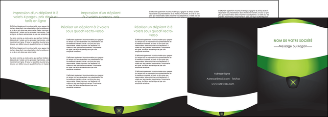 personnaliser modele de depliant 4 volets  8 pages  gris vert fond MFLUOO64045