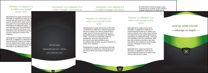 creer modele en ligne depliant 4 volets  8 pages  gris vert fond MIDBE64051