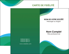 creer modele en ligne carte de visite vert bleu couleurs froides MLGI64173