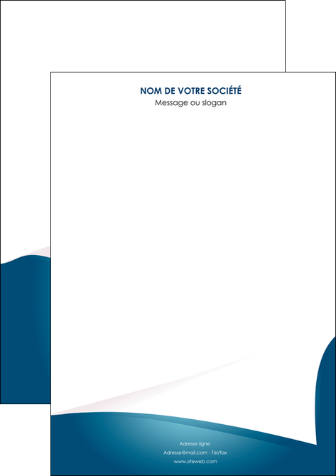 realiser affiche bleu fond  bleu couleurs froides MFLUOO64241