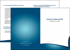 modele depliant 2 volets  4 pages  bleu fond  bleu couleurs froides MFLUOO64243