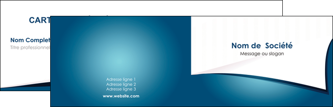 cree carte de visite bleu fond  bleu couleurs froides MFLUOO64245