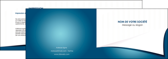 creer modele en ligne depliant 2 volets  4 pages  bleu fond  bleu couleurs froides MFLUOO64253