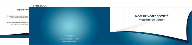 imprimer depliant 2 volets  4 pages  bleu fond  bleu couleurs froides MFLUOO64273