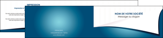 imprimer depliant 2 volets  4 pages  bleu fond  bleu couleurs froides MFLUOO64273