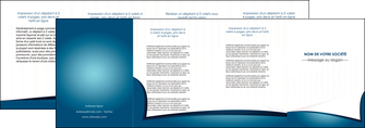 personnaliser modele de depliant 4 volets  8 pages  bleu fond  bleu couleurs froides MFLUOO64279
