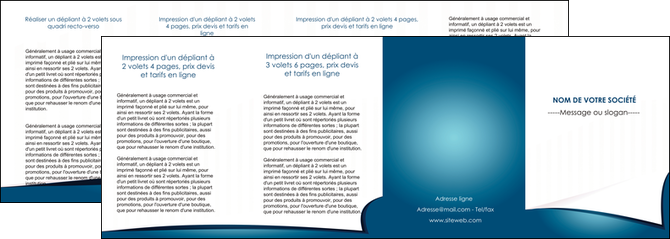 modele depliant 4 volets  8 pages  bleu fond  bleu couleurs froides MFLUOO64285
