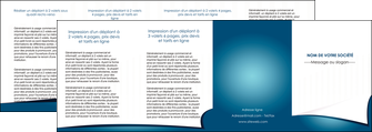 modele depliant 4 volets  8 pages  bleu fond  bleu couleurs froides MFLUOO64285