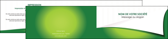 modele depliant 2 volets  4 pages  vert fond vert abstrait MLIGCH64377