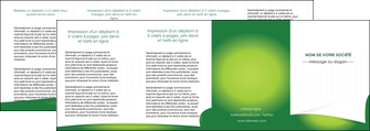 exemple depliant 4 volets  8 pages  vert fond vert abstrait MLIGCH64389