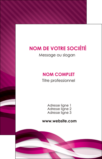 faire carte de visite violet violet fonce couleur MFLUOO64525