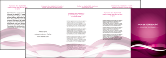 realiser depliant 4 volets  8 pages  violet violet fonce couleur MFLUOO64557