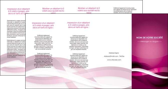 imprimerie depliant 4 volets  8 pages  violet violet fonce couleur MFLUOO64561