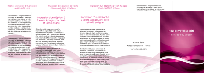 modele depliant 4 volets  8 pages  violet violet fonce couleur MFLUOO64563