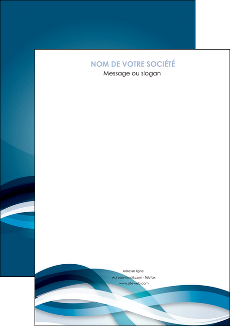 imprimer affiche web design bleu fond bleu couleurs froides MIDLU64683