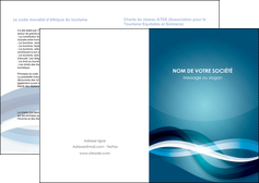 creation graphique en ligne depliant 2 volets  4 pages  web design bleu fond bleu couleurs froides MIDLU64687