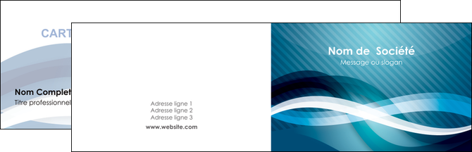 personnaliser maquette carte de visite web design bleu fond bleu couleurs froides MIDLU64689