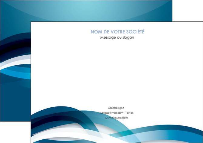 realiser affiche web design bleu fond bleu couleurs froides MIDLU64699