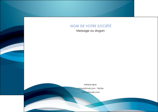 exemple affiche web design bleu fond bleu couleurs froides MIDLU64701