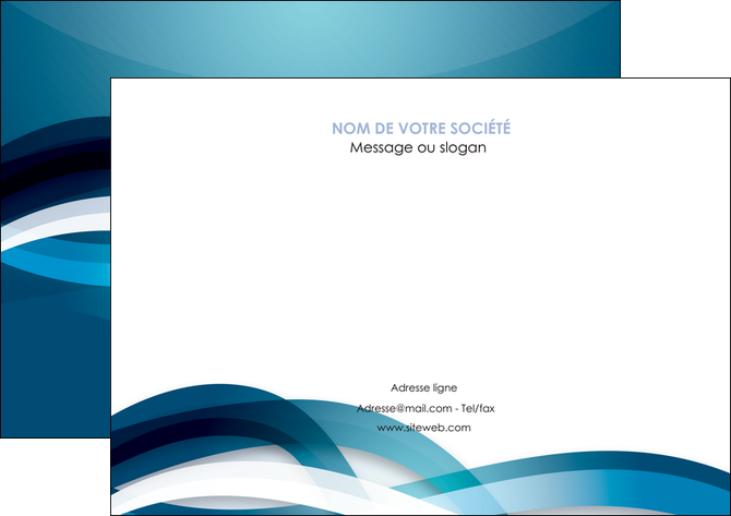 modele en ligne affiche web design bleu fond bleu couleurs froides MIDLU64705