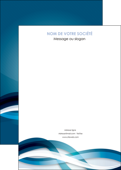 cree affiche web design bleu fond bleu couleurs froides MIDLU64725