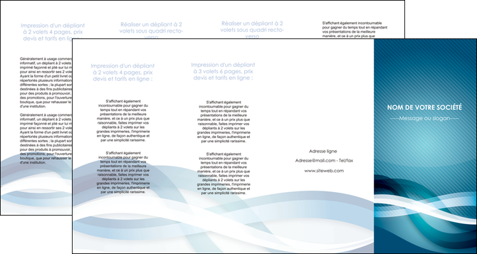 faire depliant 4 volets  8 pages  web design bleu fond bleu couleurs froides MIDLU64727