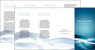 faire depliant 4 volets  8 pages  web design bleu fond bleu couleurs froides MIDLU64727