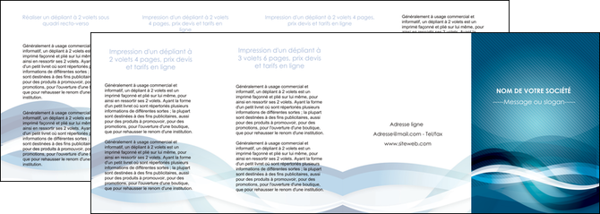 modele depliant 4 volets  8 pages  web design bleu fond bleu couleurs froides MIDLU64729