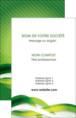 impression carte de visite vert verte fond vert MLGI64743