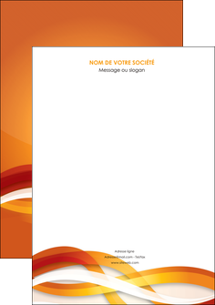 personnaliser modele de affiche orange colore couleur MLGI64807