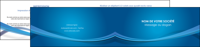 creation graphique en ligne depliant 2 volets  4 pages  bleu fond bleu pastel MFLUOO66703