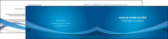 creation graphique en ligne depliant 2 volets  4 pages  bleu fond bleu pastel MFLUOO66703