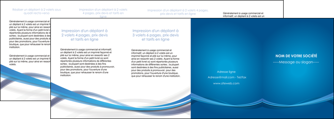 realiser depliant 4 volets  8 pages  bleu fond bleu pastel MFLUOO66715