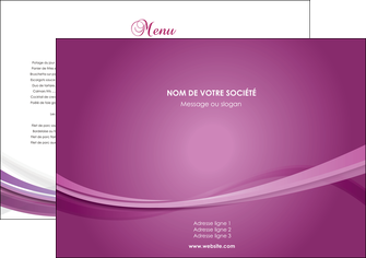 impression set de table violet violette abstrait MIFCH66939