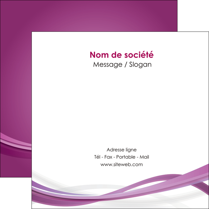 personnaliser modele de flyers violet violette abstrait MIDBE66973
