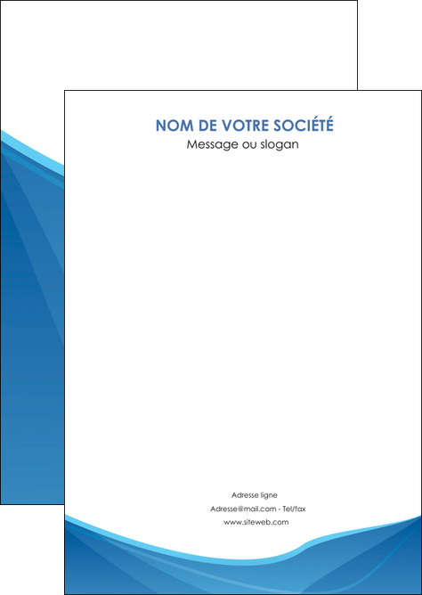 imprimer flyers bleu bleu pastel couleur froide MFLUOO67269