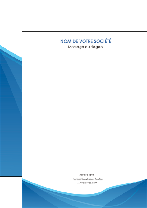 imprimer affiche bleu bleu pastel couleur froide MFLUOO67273