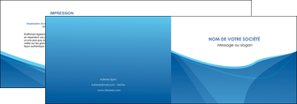 creation graphique en ligne depliant 2 volets  4 pages  bleu bleu pastel couleur froide MFLUOO67281