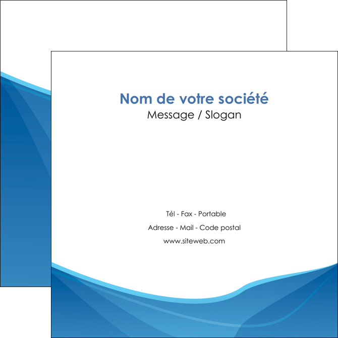 faire modele a imprimer flyers bleu bleu pastel couleur froide MFLUOO67297