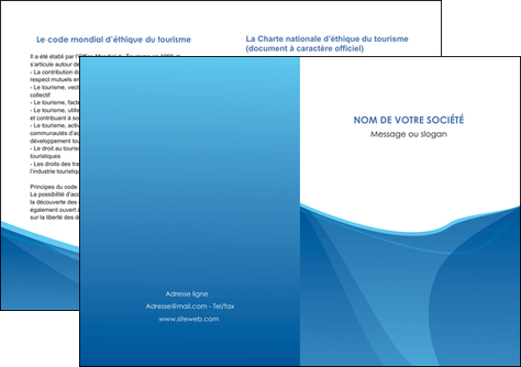 maquette en ligne a personnaliser depliant 2 volets  4 pages  bleu bleu pastel couleur froide MFLUOO67305