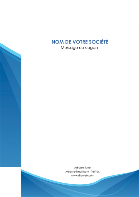 personnaliser maquette flyers bleu bleu pastel couleur froide MFLUOO67311