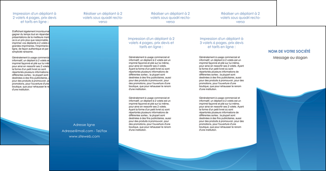 personnaliser modele de depliant 4 volets  8 pages  bleu bleu pastel couleur froide MFLUOO67313