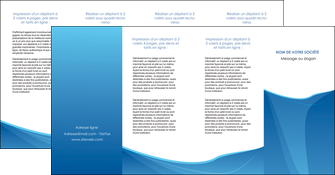 personnaliser modele de depliant 4 volets  8 pages  bleu bleu pastel couleur froide MFLUOO67313