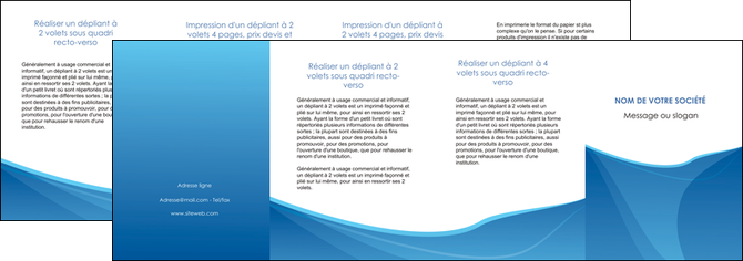 imprimer depliant 4 volets  8 pages  bleu bleu pastel couleur froide MFLUOO67315