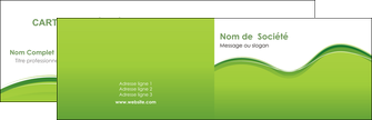 exemple carte de visite espaces verts vert vert pastel couleur pastel MFLUOO68023